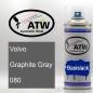 Preview: Volvo, Graphite Gray, 080: 400ml Sprühdose, von ATW Autoteile West.